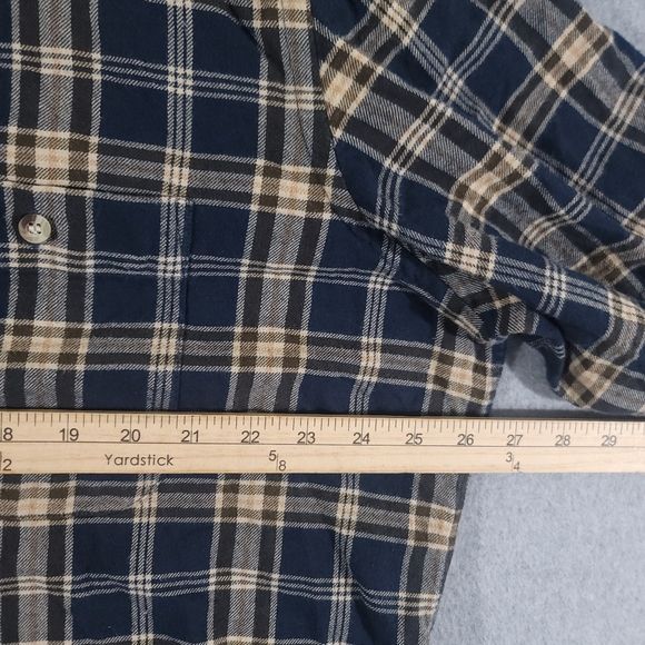 Beretta Button Down Flannel Shirt Mens 2XL Blue Long Sleeve XXL - Picture 8 of 9